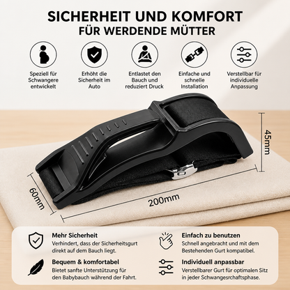 Bauchstützgurt für Schwangere im Auto – Verstellbare & bequeme Unterstützung für den Babybauch