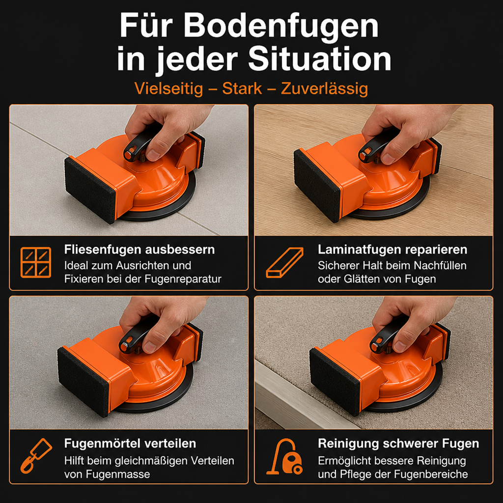 Saugnapf-Bodenfugen-Reparaturhelfer