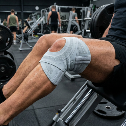 Verstellbare Kompressions-Kniebandage mit Kreuzgurten für Sport & Gelenkunterstützung