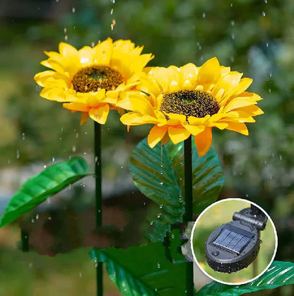 Wasserdichte Solar-Sonnenblumenlampe für Garten & Terrasse