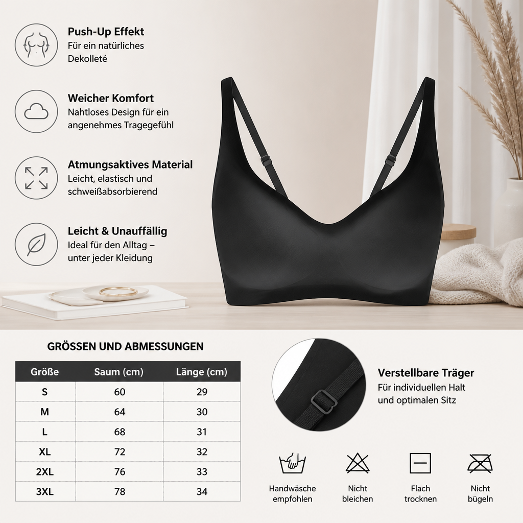 Push-Up Komfort BH – Stützend, formend & bequem für jeden Tag