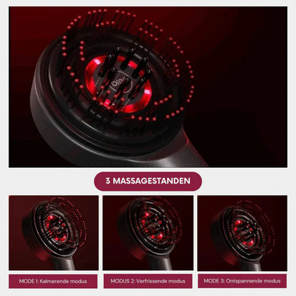 Elektrische Kopfhautmassagebürste Mit LED-Lichttherapie