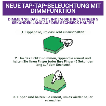 Interaktive Sechseckige LED-Panels mit RGB-Farbsteuerung und Musik-Synchronisation