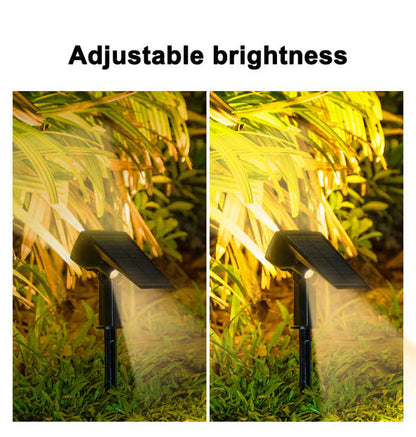 Solar LED Strahler – Außenbeleuchtung mit Solarplatte für Garten und Wege