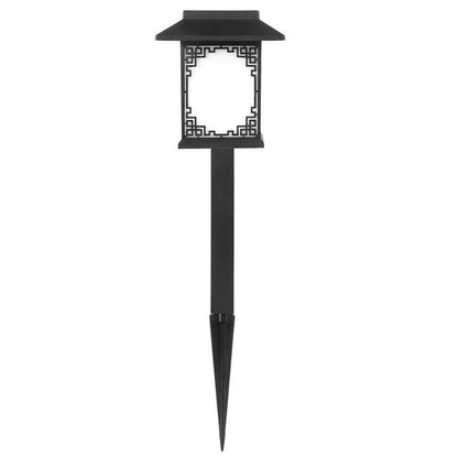 Solar LED Gartenlampe – Große quadratische Lampe mit warmem Licht und dualer Nutzung
