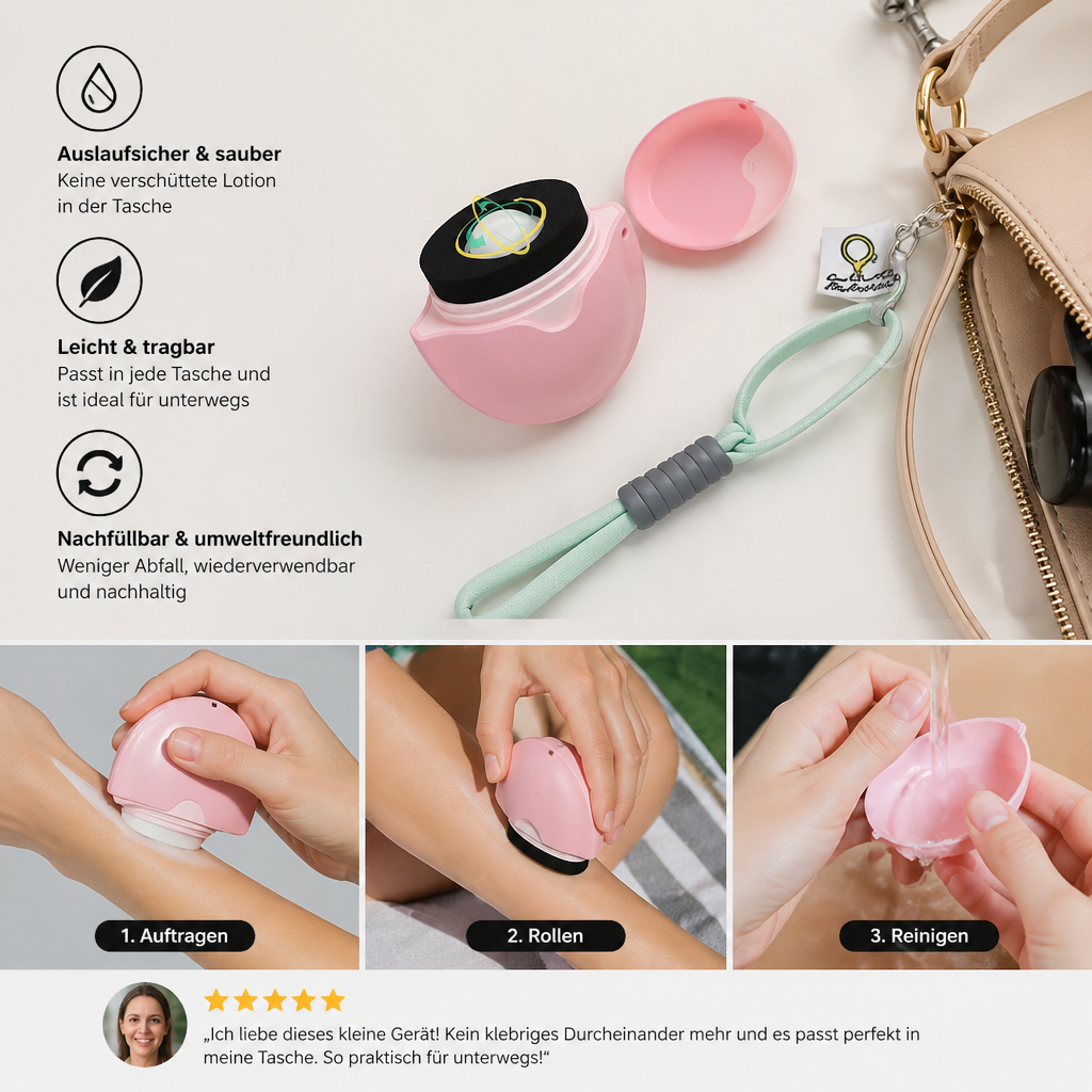 Nachfüllbarer Sonnencreme-Roller – Auslaufsicherer Lotion-Dispenser