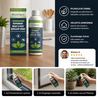 Pfefferminzöl Insekten- und Schädlingsabwehrspray – Für Haus und Garten