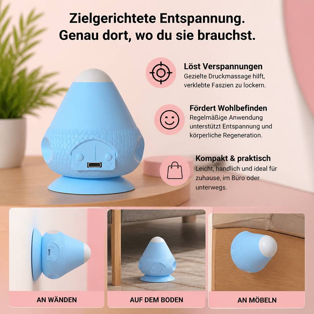 Triggerpunkt-Selbstmassageball mit Saugnapf
