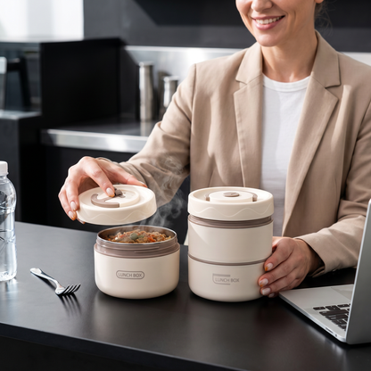 3-teiliges Lunchbox Set – Isoliert, Auslaufsicher und praktisch für unterwegs