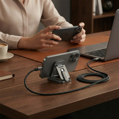 2in1 Faltbares Schnell Ladekabel und Telefon Ständer