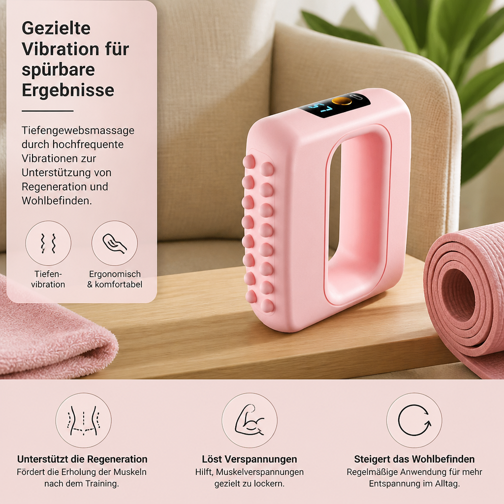 Faszienmassagegerät – Vibrationsgerät zum Muskelaufbau für Bauch, Taille und Ganzkörper
