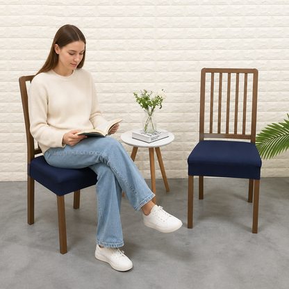 Wasserfester Jacquard-Stuhlkissenbezug – Rutschfest & Pflegeleicht