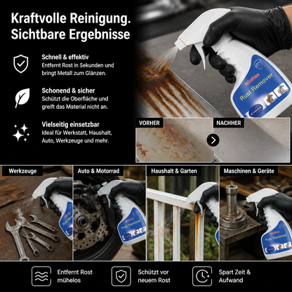 Hochwirksamer Rostentferner – Metallreiniger und Entfetter