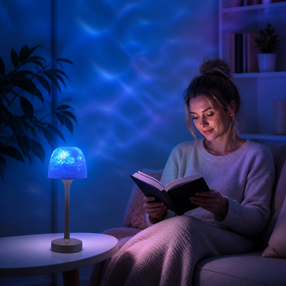 Aurora- & Meereswellen-LED-Projektionslampe mit Touch-Steuerung