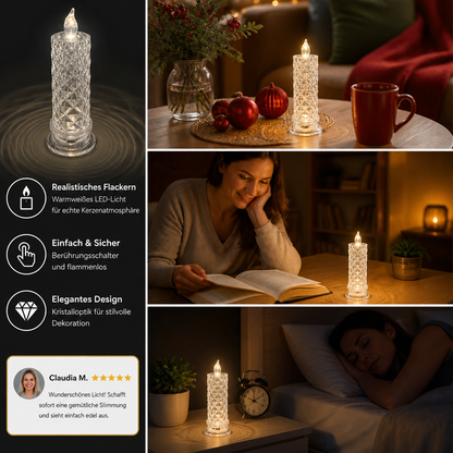 Flammenlose LED-Kerzenlampe – Gemütliches & dekoratives Tischlicht