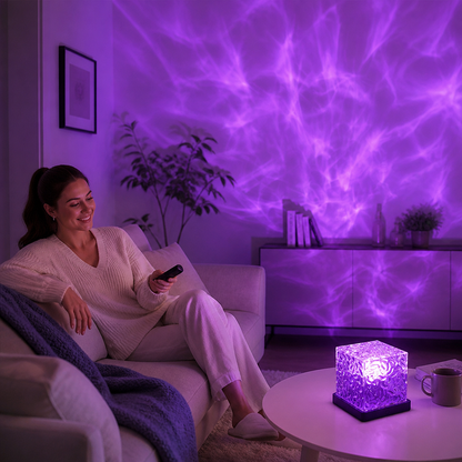 Aurora- & Meereswellen-LED-Projektor mit 16 Farben & Fernbedienung