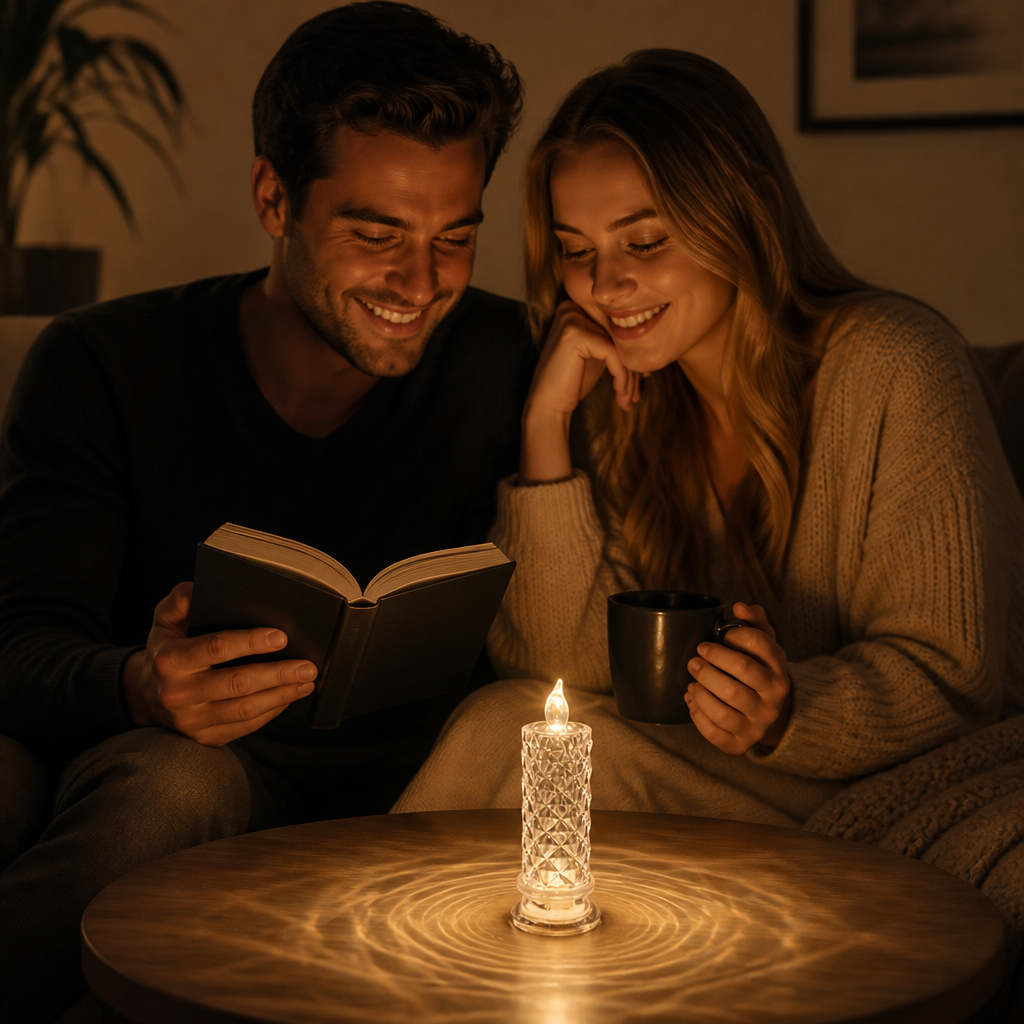 Flammenlose LED-Kerzenlampe – Gemütliches & dekoratives Tischlicht