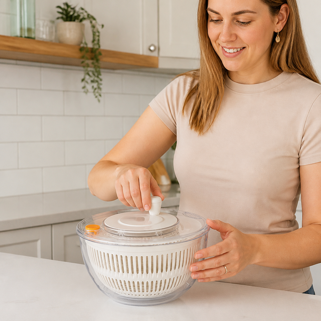 9-in-1 manueller Gemüse- & Salat-Schneider mit Drehfunktion