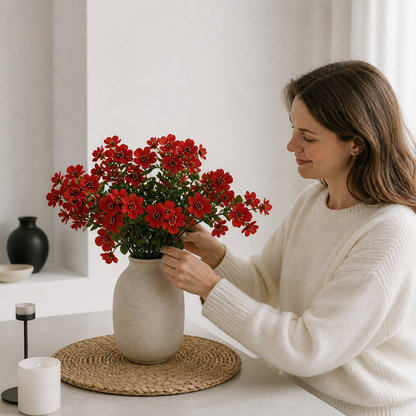 UV-beständiges künstliches Herbstblumenstrauß-Set