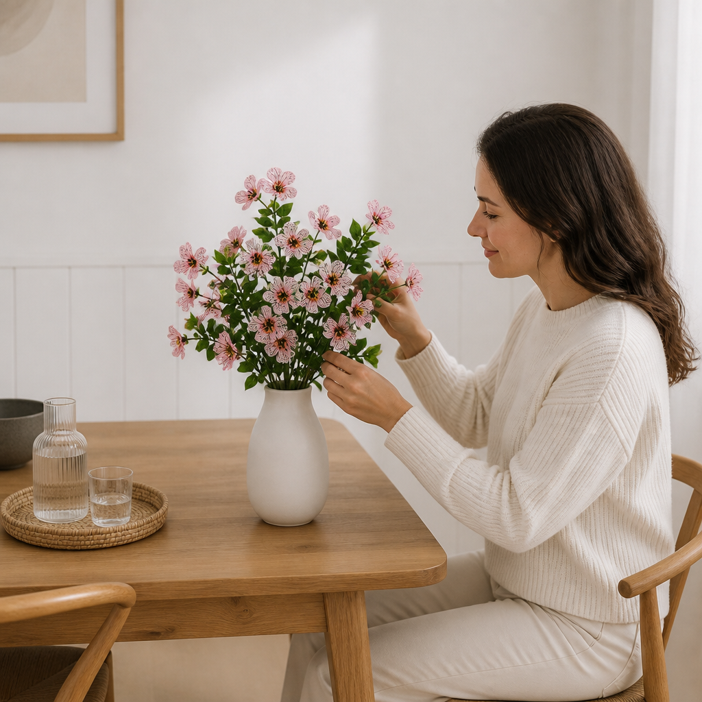 UV-beständiges künstliches Herbstblumenstrauß-Set