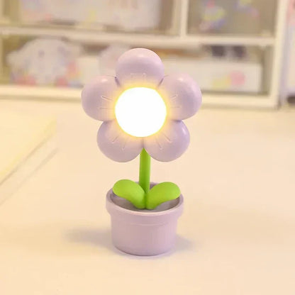 Süße Blumen-Nachtlampe für Kinder – LED Tischlampe im Blumen-Design für das Kinderzimmer