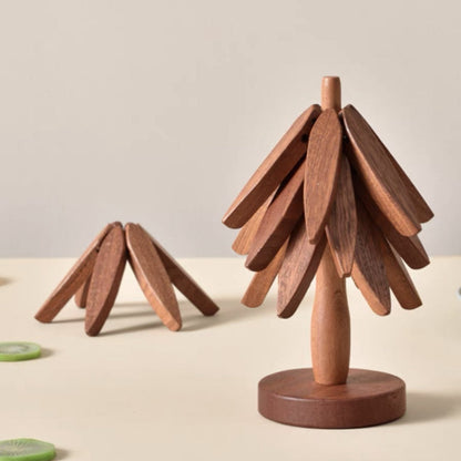Edle Baum Untersetzer In Holzoptik