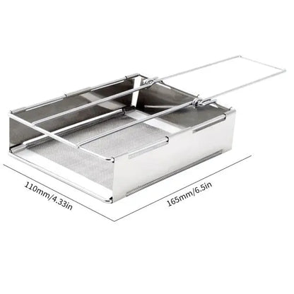 Faltbarer Edelstahl Holzofen – Tragbarer Campingkocher für Outdoor Kochen