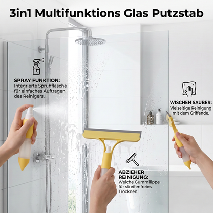 3in1 Multifunktions Glas Putzstab