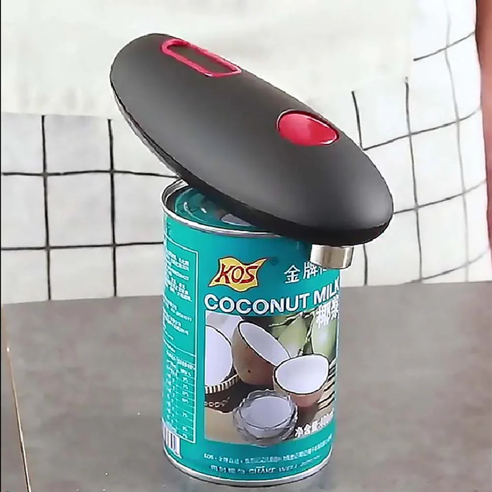 Automatischer Dosenöffner mit Ergonomischem Griff und Ein-Knopf-Bedienung