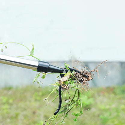 Unkrautstecher ohne Bücken – Wurzelentferner mit Schaufelclip für den Garten