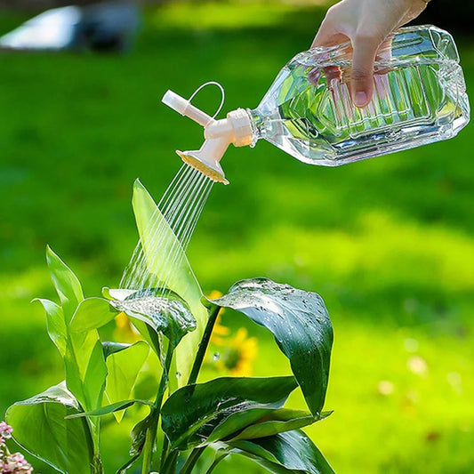 2-in-1 Doppelkappen Flaschen Sprühdüse – Mini Sprühkopf für Gartenbewässerung