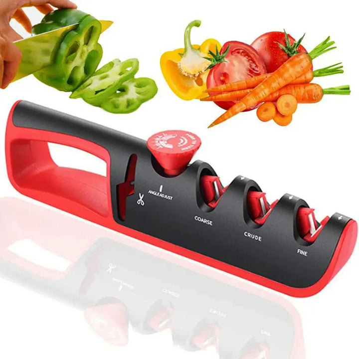 Multifunktionaler 4-in-1 Messerschärfer – Profi Schleifgerät (1+1 Gratis)