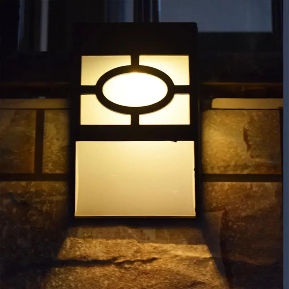 Solar Wandleuchte Mit LED – Moderne Außenbeleuchtung Für Garten Und Terrasse, Wandlampen