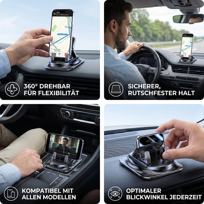 Auto-Handyhalterung – Rutschfester Smartphone-Halter für Armaturenbrett & Mittelkonsole
