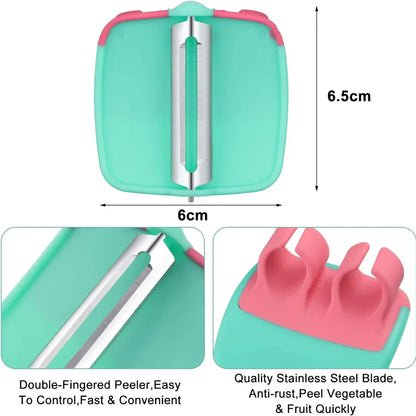 4 Teiliges Finger Gemüseschäler Set