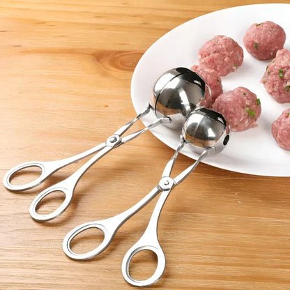 Edelstahl-Fleischballformer – Fleischbällchen Zange für perfekte Hackbällchen