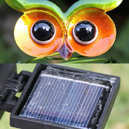 Solar Gartenleuchte Eule Mit Farbwechsel – Dekorative Led Außenbeleuchtung Für Garten Und Hof