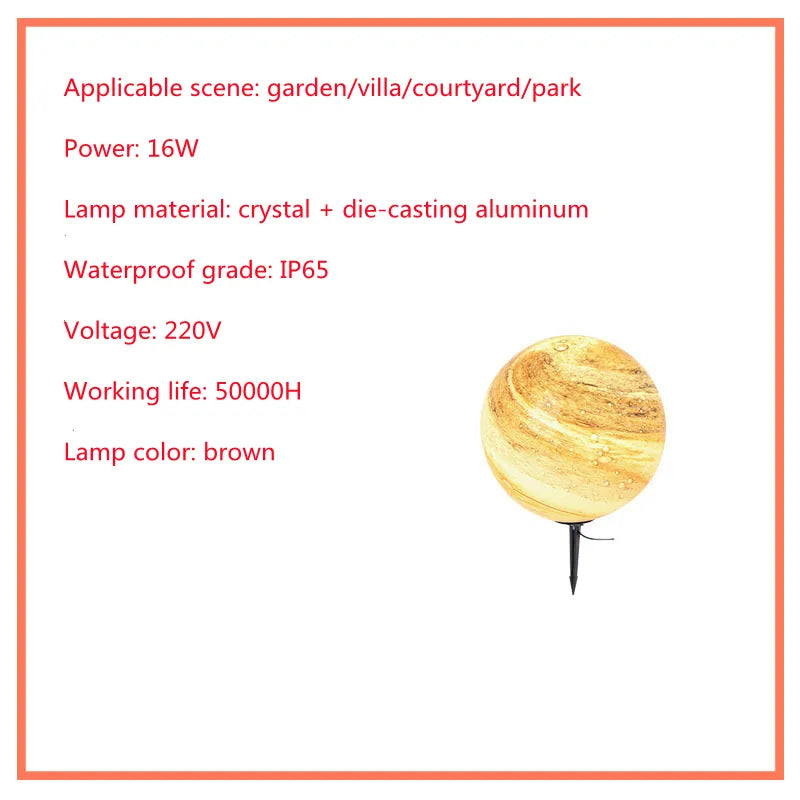 Solar Rasenleuchte – LED Gartenkugel Außenleuchte, wetterfest für Garten & Terrasse