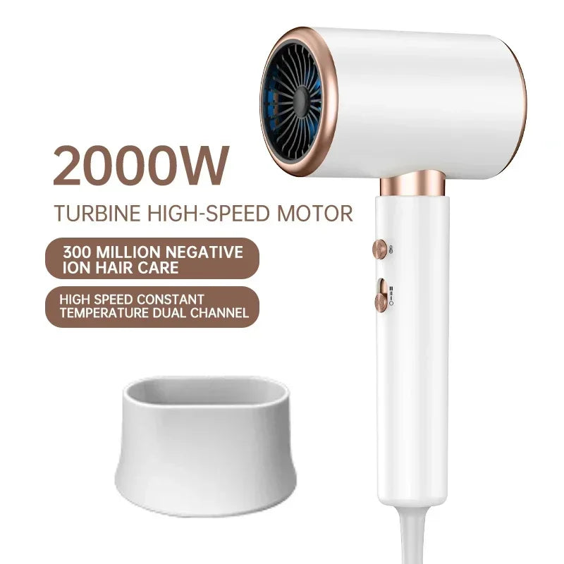 Hochleistungs- Haartrockner 2400w Mit Kalt- Und Warmluftfunktion -Ionentechnologie