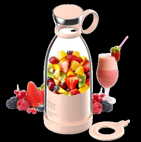 Kompakter Tragbarer Smoothie-Mixer Mit Fruchtbehälter und Trinkverschluss