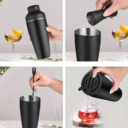 Professionelles Cocktail Set – Edelstahl Barkeeper Set für Perfekte Drinks