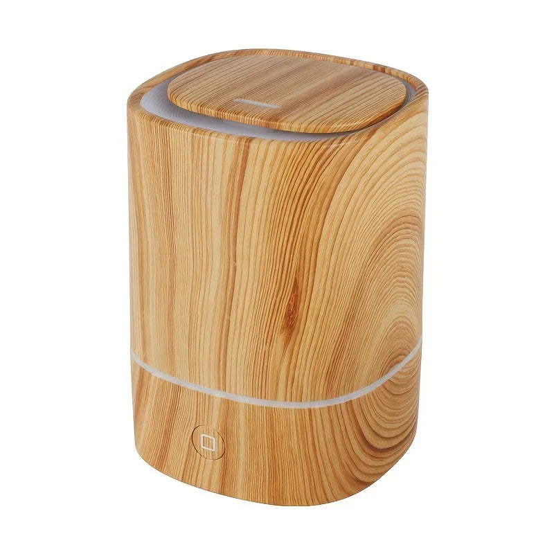 Ultraschall-Luftbefeuchter mit Holzoptik – Leiser Aromadiffuser mit LED & Automatischer Abschaltung