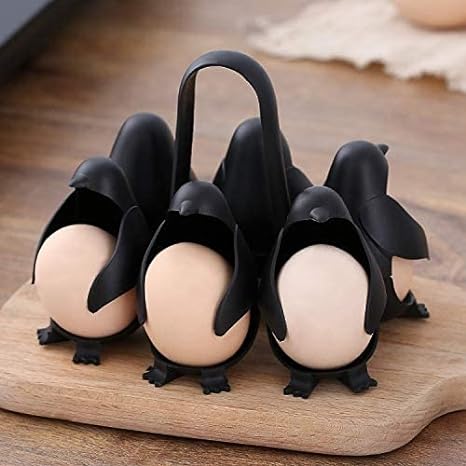 3-in-1 Eierhalter mit Süßem Pinguin Design