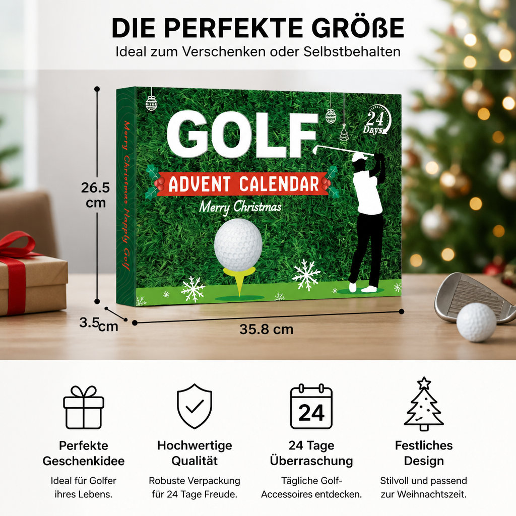 Golf-Adventskalender 2026 – 24 Tage voller Golfzubehör & Überraschungen