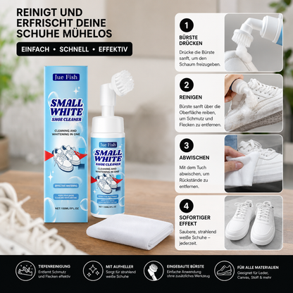 Wasserloses Sneaker- & Schuhreinigungsset mit Schaumreiniger, Bürste & Tuch