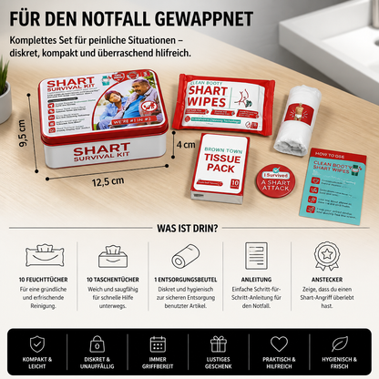 Lustiges „Shart Survival Kit“ – Ultimatives Scherzgeschenk-Set für peinliche Toilettenmomente
