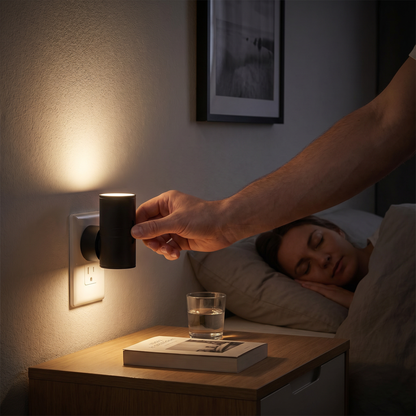 LED Nachtlicht für die Steckdose – Dimmbares Orientierungslicht mit Lichtsensor für ein gemütliches Zuhause