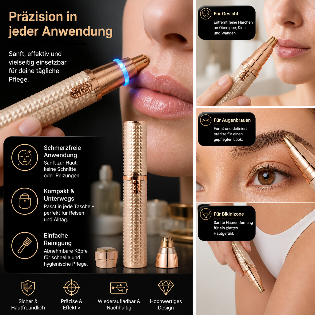 3-in-1 Präzisionstrimmer für die Schönheitspflege