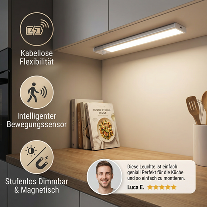Kabellose LED-Unterbauleuchte mit Bewegungssensor – magnetisch & dimmbar