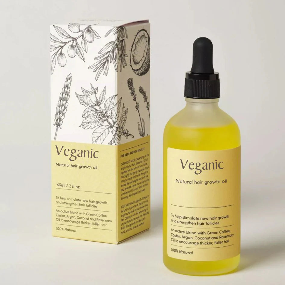 Veganes Haarwuchsöl | Natürlicher Booster  Für Gesundes Haarwachstum